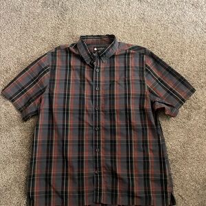 Alaskan Hardgear Plaid Button  Down Shirt L